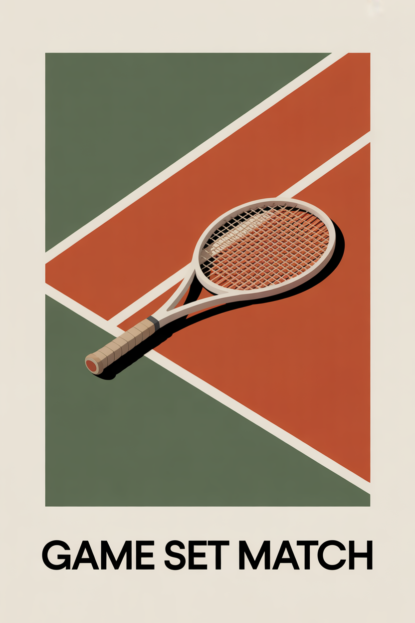 Tennis court phone case